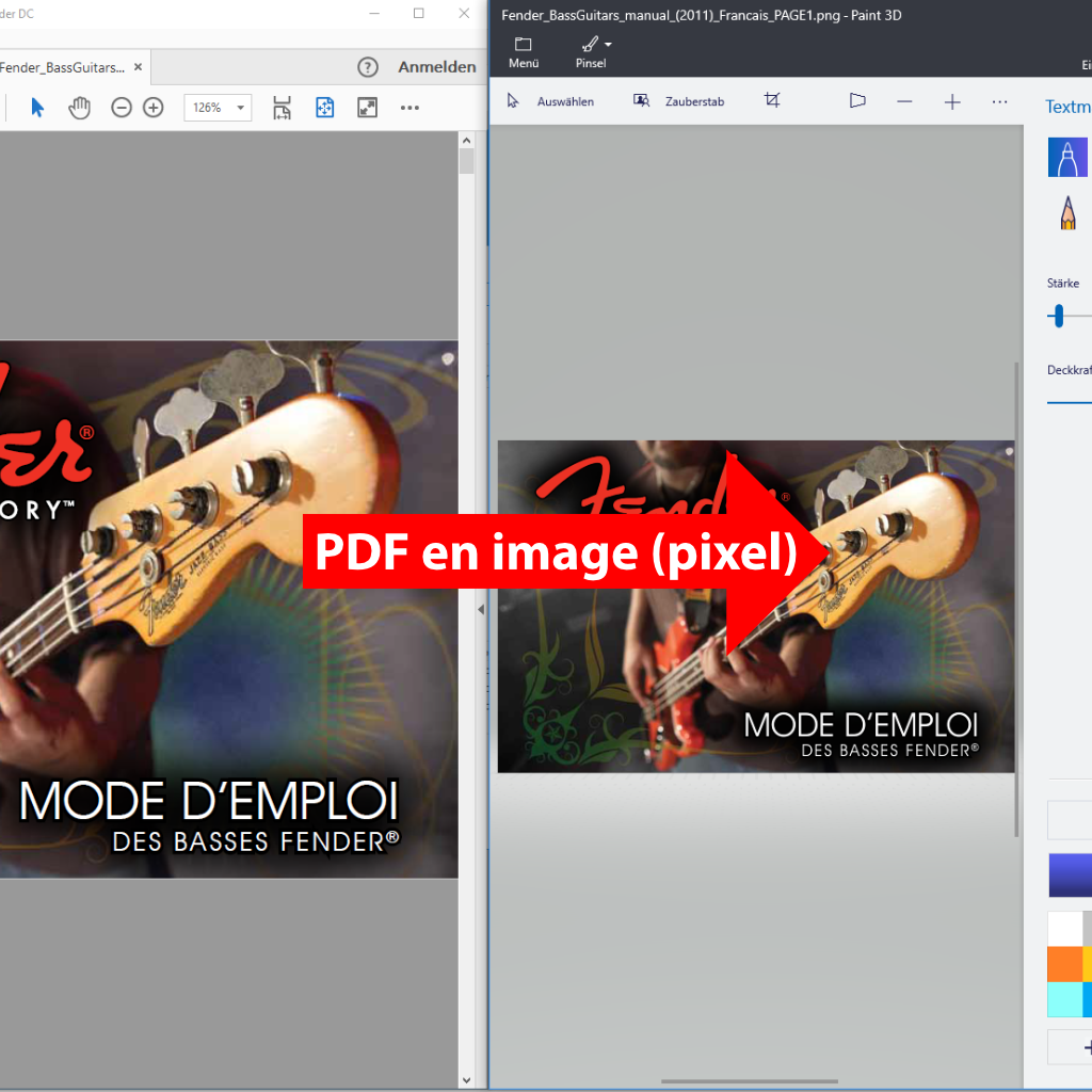Convertir les PDF en image (pixel) avec PdfGrabber